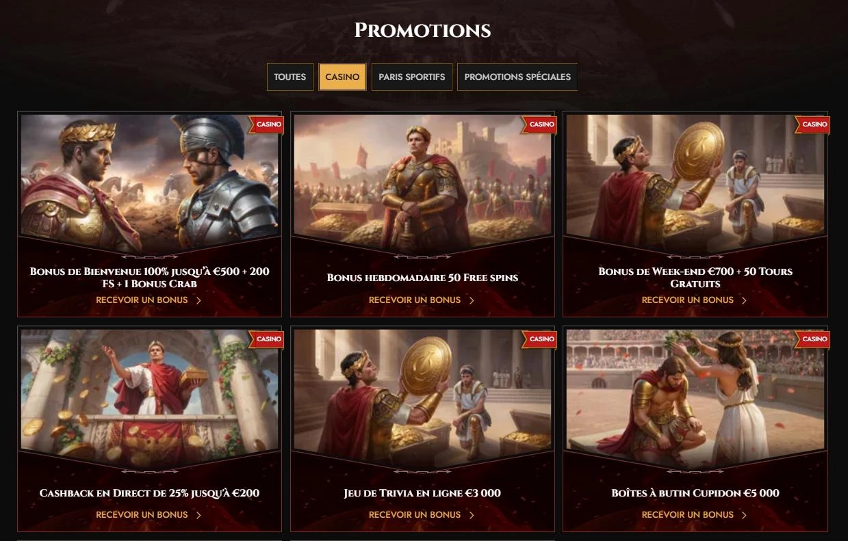 Legiano Casino Promotions